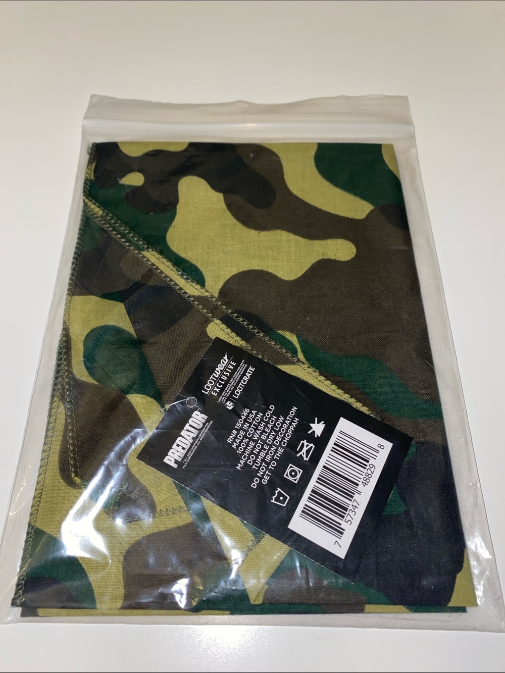 CAMOUFLAGE PREDATOR BANDANA LOOT CRATE EXCLUSIVE - Camo Bandana BRAND NEW